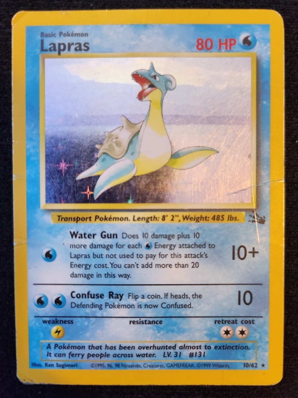 Lapras (10/62) - Pokémon Trading Card Game - Fossil (1999)